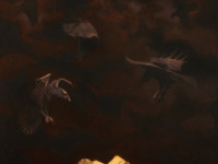 Domingo Donoso, Serie Velos, óleo sobre tela, 135 x 90 cm